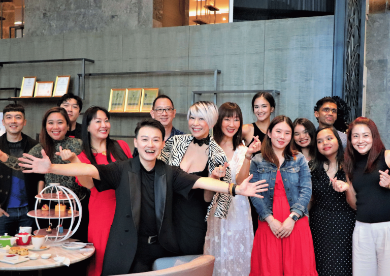 Jimmy Lim shared a group photo moment with all the attendees at Le Bar Cocktail _ Stories, Sofitel Kuala Lumpur Damansara