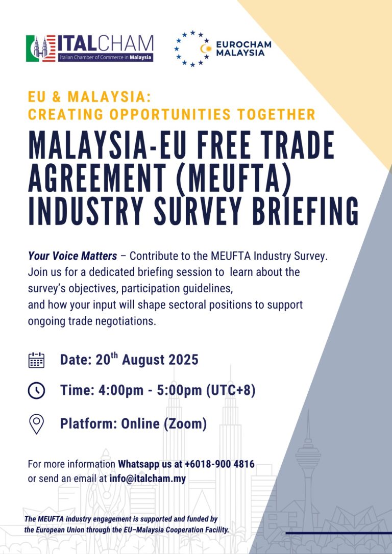 Malaysia-EU Free Trade Agreement (MEUFTA) Industry Survey Briefing